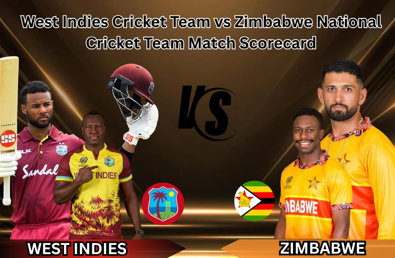 West Indies Cricket Team vs Zimbabwe National Cricket Team Match Scorecard — 5 Records Smashed in One Night! West Indies Cricket Team vs Zimbabwe National Cricket Team Match Scorecard