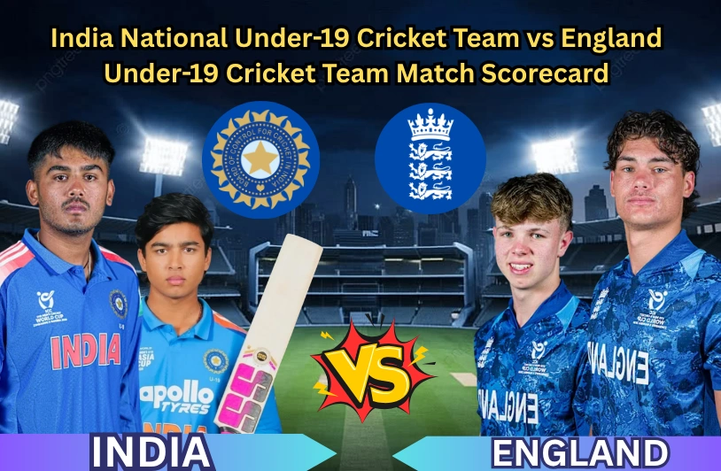 India National Under-19 Cricket Team vs England Under-19 Cricket Team Match Scorecard India National Under-19 Cricket Team vs England Under-19 Cricket Team Match Scorecard