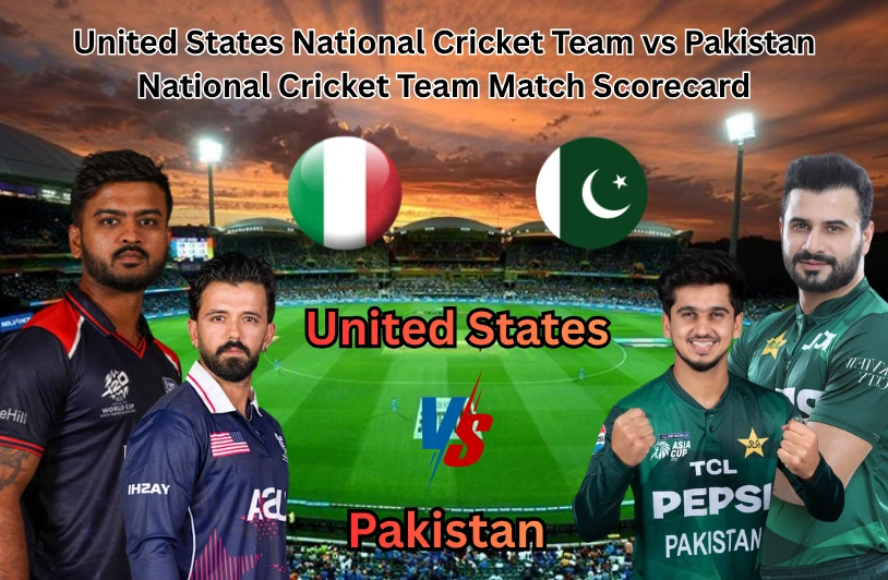 United States National Cricket Team vs Pakistan National Cricket Team Match Scorecard United States National Cricket Team vs Pakistan National Cricket Team Match Scorecard